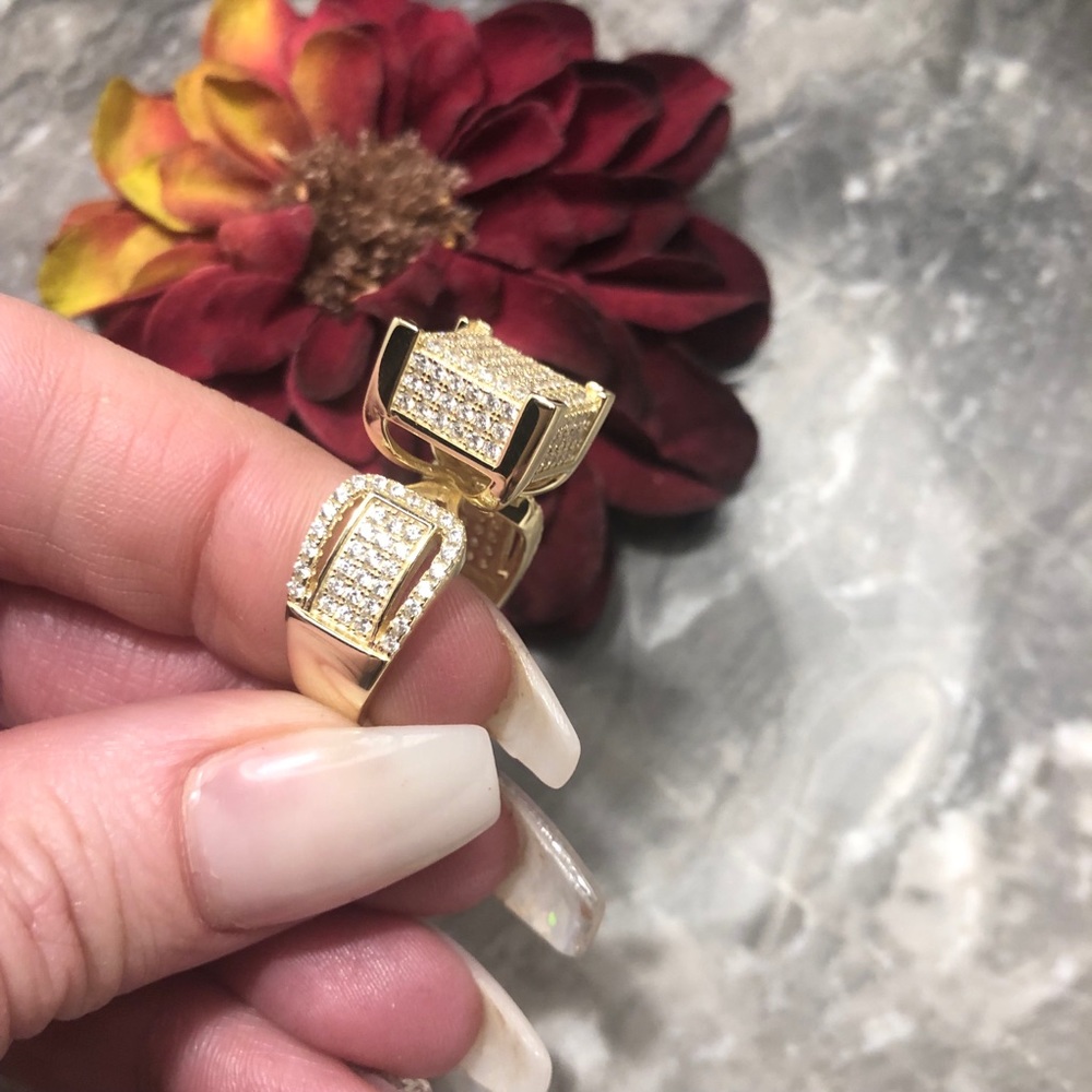 Size 7,8,9,10 .925 silver Bling Ring